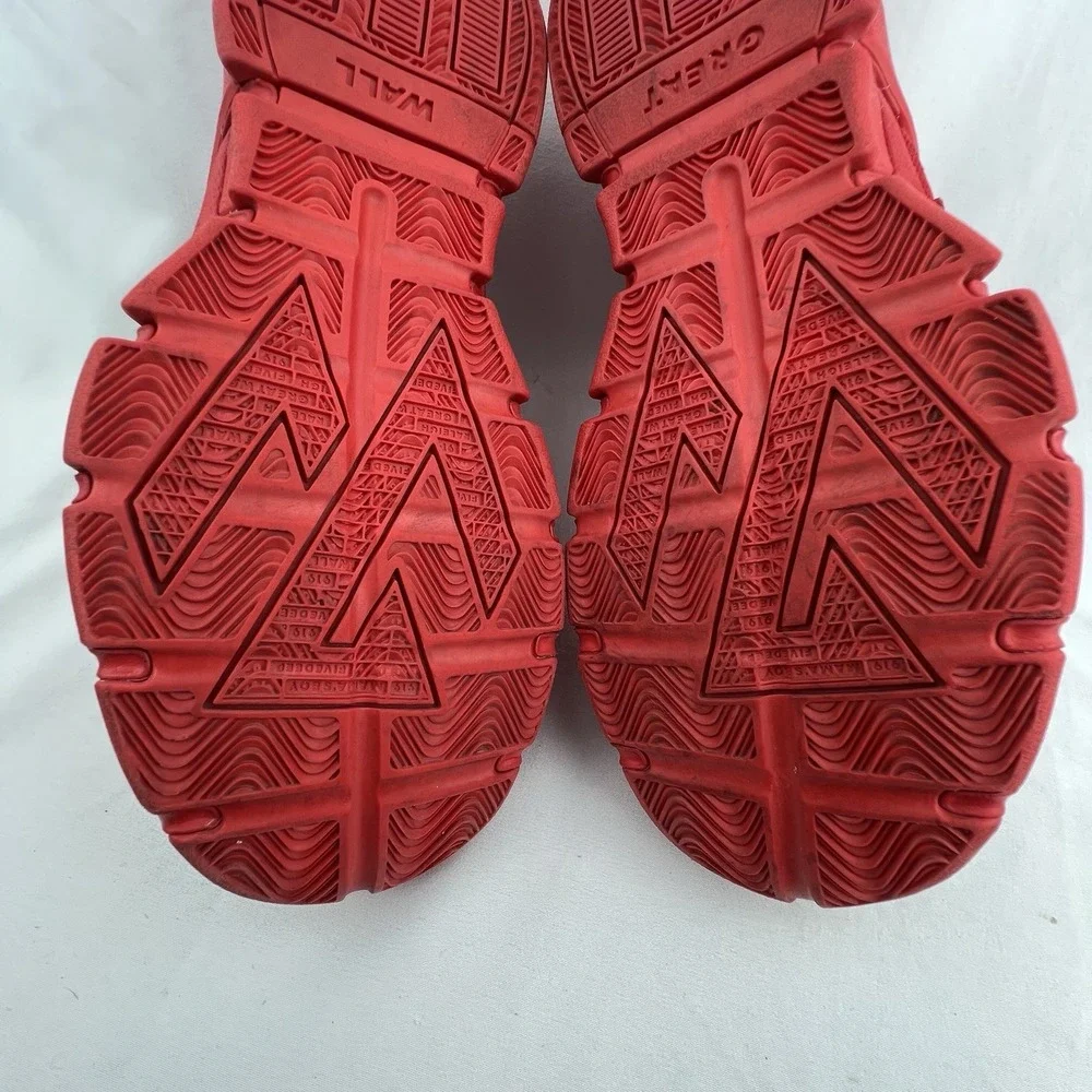 ADIDAS John Wall Basketball Shoes Mens 7.5 Red Monochrome S84983 High Top